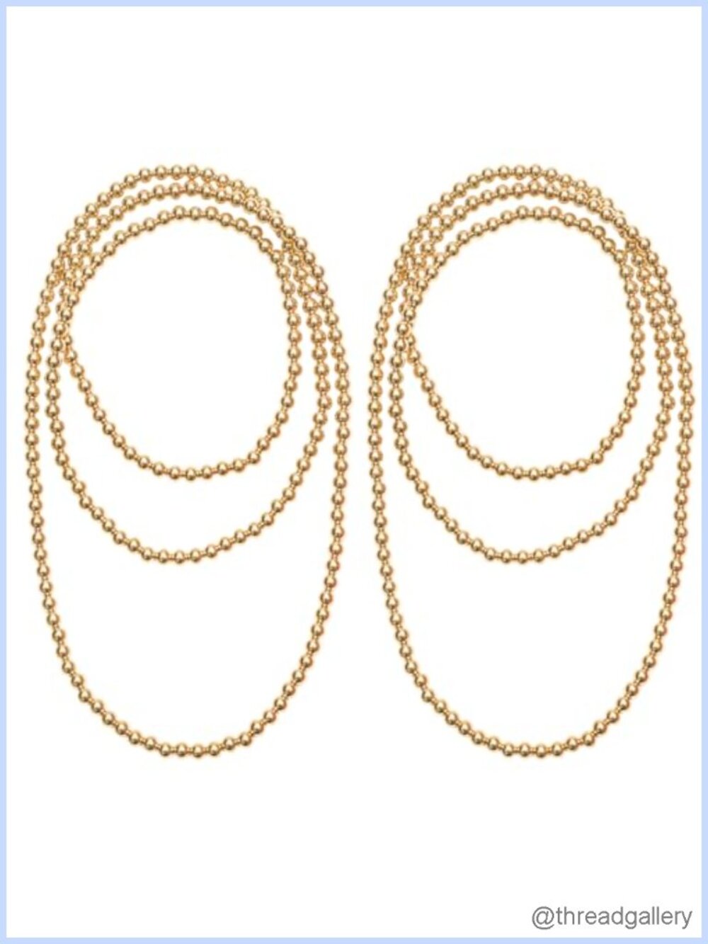 Long Faux Pearl Necklace Set Strand Beads Retro Layered Costume Jewelry